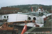 SRN4 Sir Christopher (GH-2008) being broken up at Dover